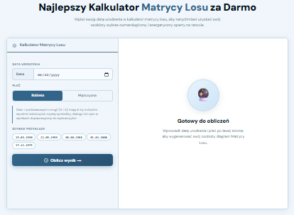 Kalkulator Matrycy Losu